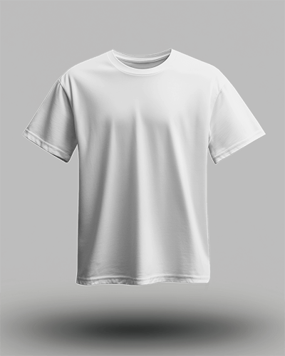 Floating T Shirt Mockup Clean Minimal Gray Background Modern Presentation 0647