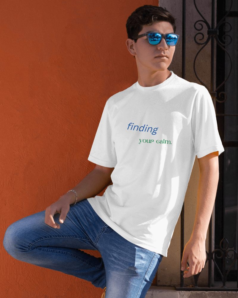 Tshirt Mockup Of Man In Folded Leg
