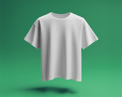 Elegant Floating T Shirt Mockup Premium Fabric Realistic Lighting Fashion Forward Presentation 0681