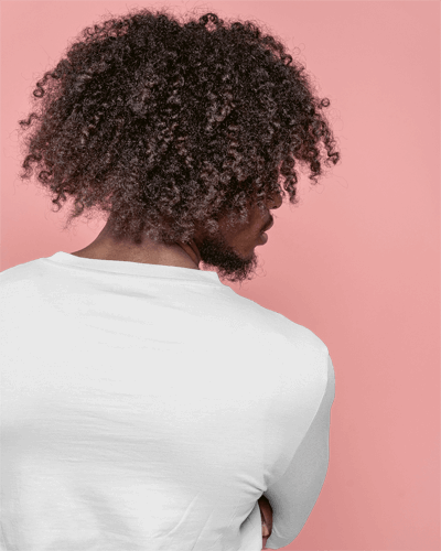 Back Tshirt Mockup Full Sleeve African Man