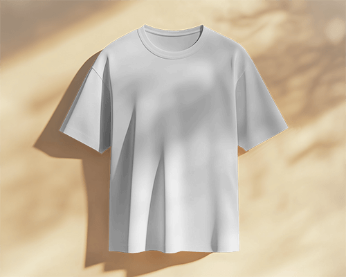 Sunlit Floating T Shirt Mockup Minimal White Tee With Subtle Shadows And Soft Warm Lighting 0721