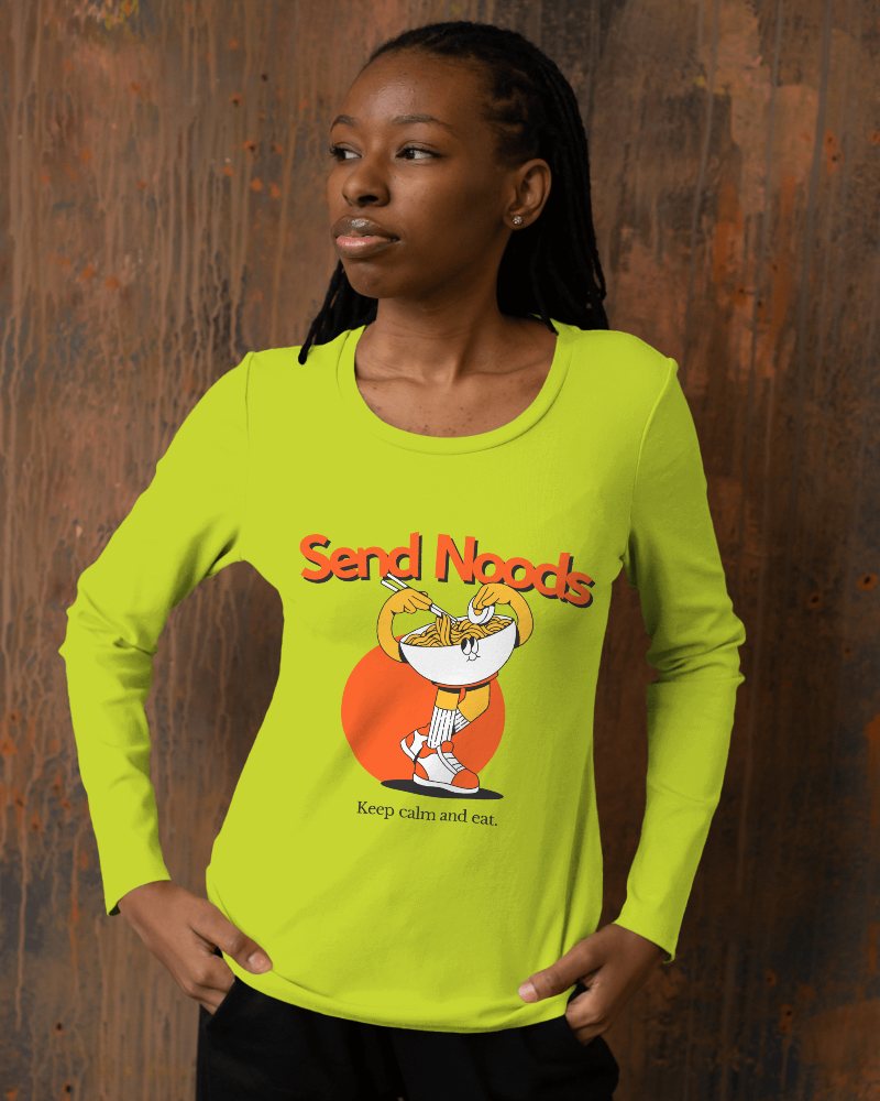 Full Sleeve Tshirt Mockup Of African Woman