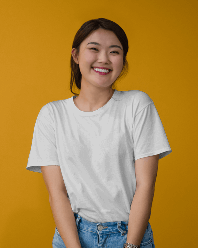 Happy Woman Tshirt Mockup