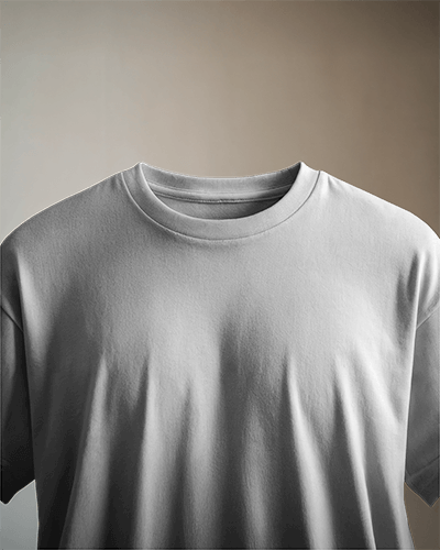 Neutral Studio Hanging Blank White Tshirt Mockup Soft Gradient Background Natural Light Subtle Texture Clean And Minimal Presentation 0892