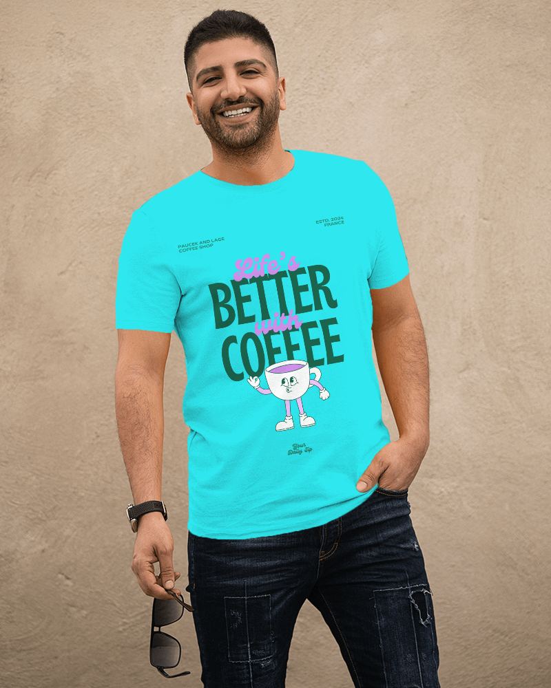 Tshirt Mockup Of Man Holding Sunglasses