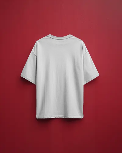 Back View Hanging T Shirt Mockup White Tee On Vibrant Red Wall Minimalist Display Bold And Modern Aesthetic1