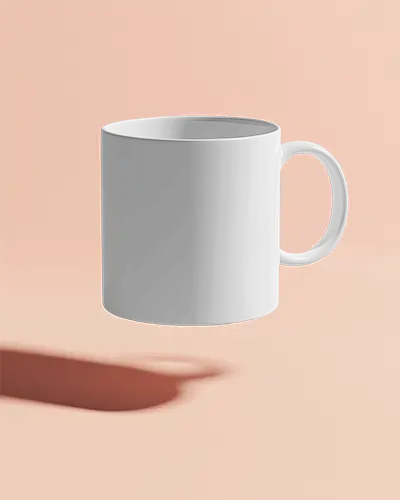 Creative Studio Mug Mockup Modern Mug Displayed In Front Of Artistic Backdrop With Potted Plants And Design Tools Inspirational And Relaxing Environment