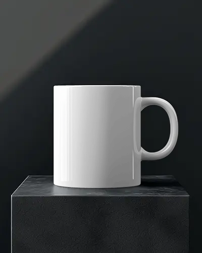 High Resolution Mug Mockup With Reflective Surface And Soft Light