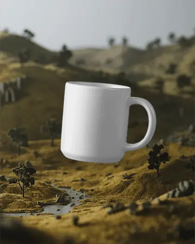contemporary-simple-large-handle-mug-mockup-suspended-above-nature-scene-for-product-presentation