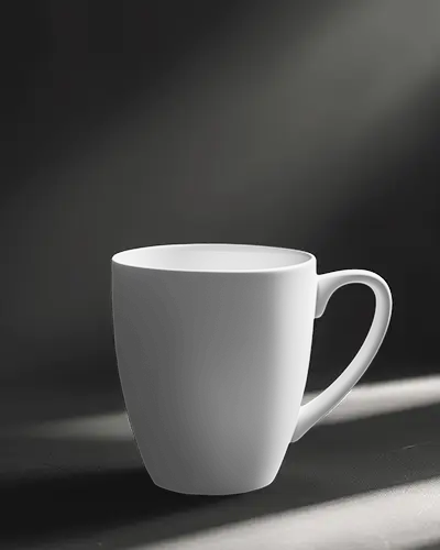 Stylish Elegant Coffee Cup Mockup Showcasing Simple Minimalistic Design For Branding