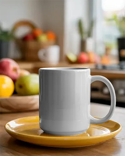 ceramic-coffee-mug-mockup-on-glossy-smooth-plate-for-custom-design-presentation