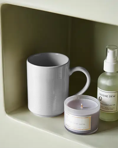 Ceramic Coffee Mug Mockup For Branding And Commercial Presentation In Minimalist Setting