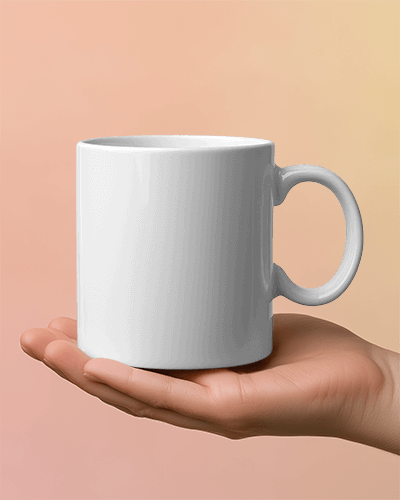 Hand Holding Pink Mug Mockup One More Cup Coffee Cup Art
