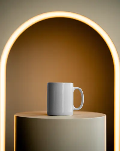 High Quality Ceramic Coffee Mug Mockup Ideal For Branding And Personalized Gift Design