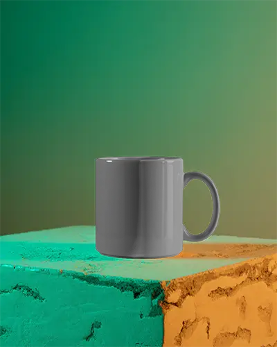 Realistic Clean Beverage Mug Mockup Ideal For Print Designs And Personalized Gift Ideas