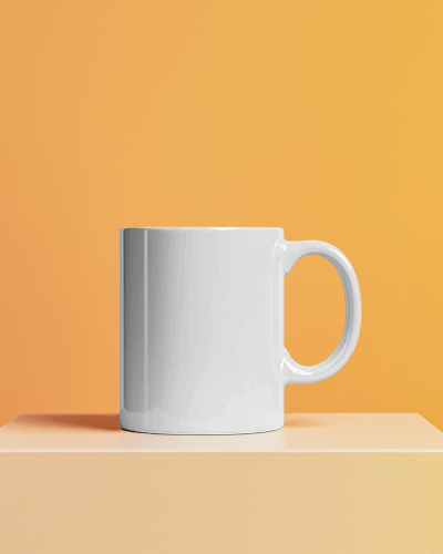Mustard Yellow Mug Sip Think Create Motivational Coffee Cup Design