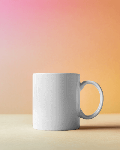 Creative Inspiration Mug Mockup Vibrant Watercolor Splatters
