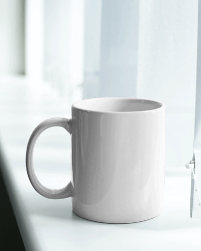 Mug Mockup On Windowsill With Natural Light
