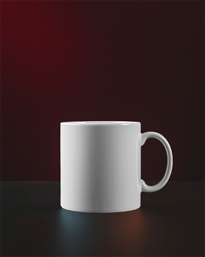 Modern Mug Mockup On Soft Textured Surface With Smooth Gradient Background Perfect For Creative Display