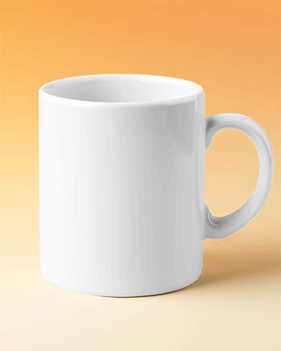 Clean And Stylish Mug Mockup Against Vibrant Backdrop Ideal For Product Promotion