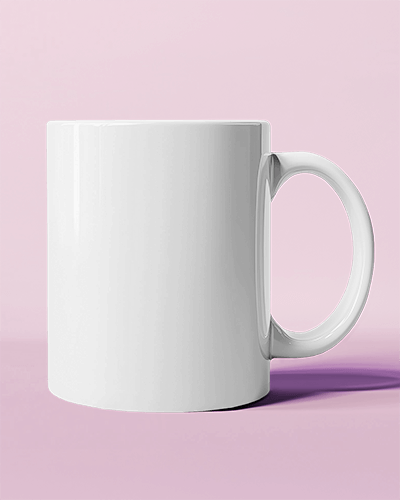 Simple Mug Mockup On Soft Pink Background With Minimal Shadow Stylish And Delicate