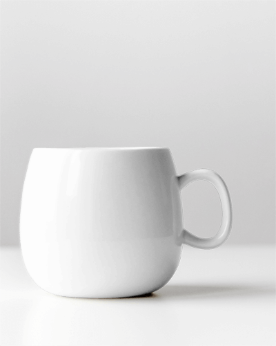 Round Mug Mockup On White Background