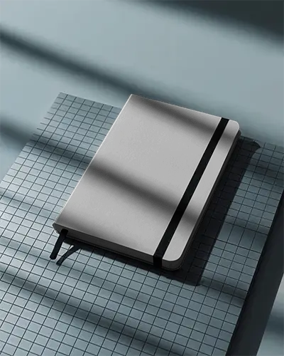 Premium Hardcover Notebook With Elastic Band And Ribbon Bookmark For Professional Stationery