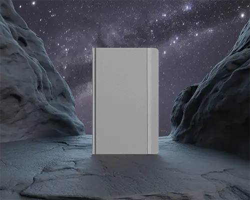 Hardcover Notebook With Elastic Band Spiral Bound Journal For Note Taking And Sketching