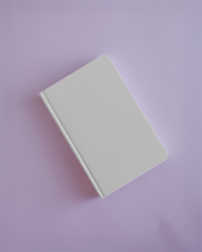 notebook-mockup-isometric-view-white-hardcover-on-pastel-purple-background-soft-light-and-rounded-corners-minimal-and-stylish-presentation