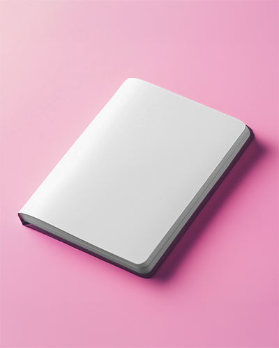 notebook-mockup-perspective-view-white-hardcover-with-black-spine-on-vibrant-pink-background-soft-shadow-modern-and-playful-stationery-presentation