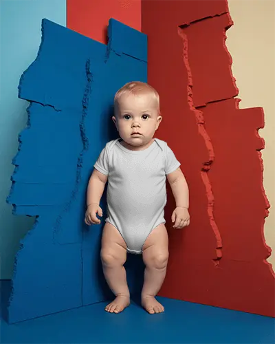 High Quality Soft Baby Onesie Mockup Perfect For Newborns And Infants Daily Comfort Wear