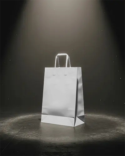 Premium Paper Bag Eco Friendly Packaging Mockup For Retail Brands And Shopping Concepts