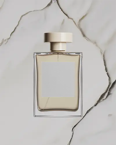 Elegant Minimalist Perfume Bottle Mockup For Luxury Fragrance Brand Presentation