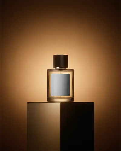 Exclusive Luxury Perfume Bottle Mockup With Minimalist Label Design And High End Appeal
