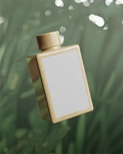 Sleek Rectangle Perfume Mockup For Fragrance Branding And Packaging Presentation