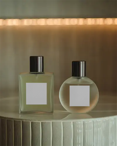 Luxury Perfume Mockup Bottles For Branding And Fragrance Packaging Design