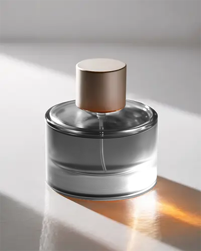 Sleek Modern Elegant Perfume Bottle Mockup For Luxury Fragrance Packaging Design