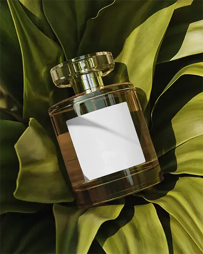 Luxury Perfume Bottle Mockup For Fragrance Branding And Packaging Design Presentation