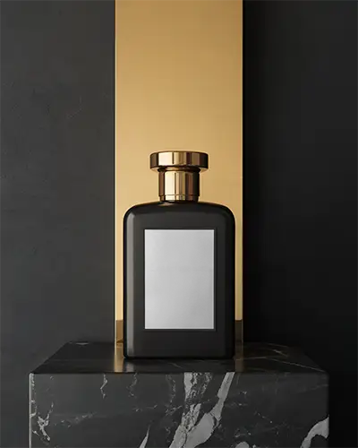 Luxury Perfume Bottle Mockup For Branding And Packaging Design Presentation Idea