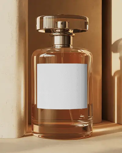 Customizable Perfume Packaging Mockup For Beauty Products Advertising And Brand Promotion