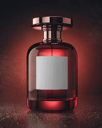 Luxury Perfume Bottle Mockup With Modern Elegant Design For Branding Identity