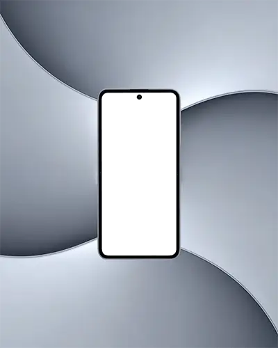 Sleek Phone Mockup With Edge To Edge Display Showcasing Modern Smartphone Design