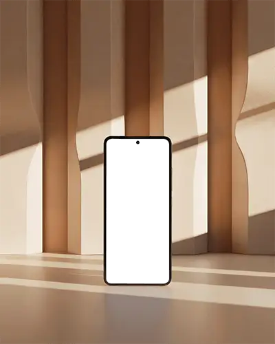 Modern Smartphone Display Mockup For App Showcase And Website Presentation Purposes