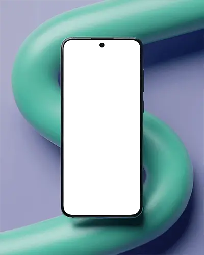 Sleek Modern Phone Mockup With Edge To Edge Display For App Showcases And Digital Presentations