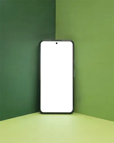 Mobile Device Mockup With Clean Black Screen For App Showcase And Design Display