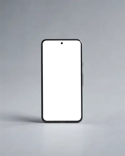 Modern Smartphone Mockup Standalone Digital Device Blank Screen For App Display