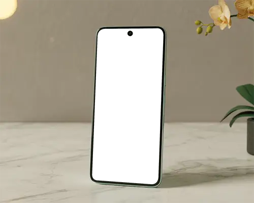 standing-vertical-smartphone-mockup-on-marble-surface-with-minimalist-background-scene