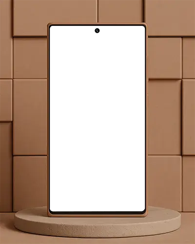modern-phone-mockup-on-geometric-tiled-background-digital-device-display-template