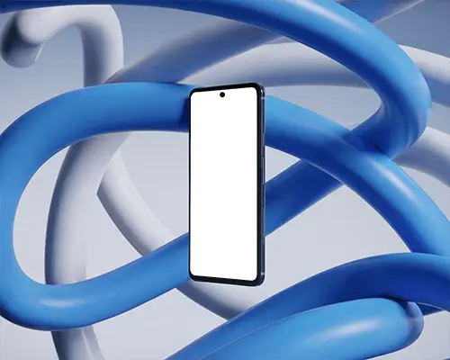 futuristic-technology-phone-mockup-display-featured-with-intertwined-abstract-3d-background