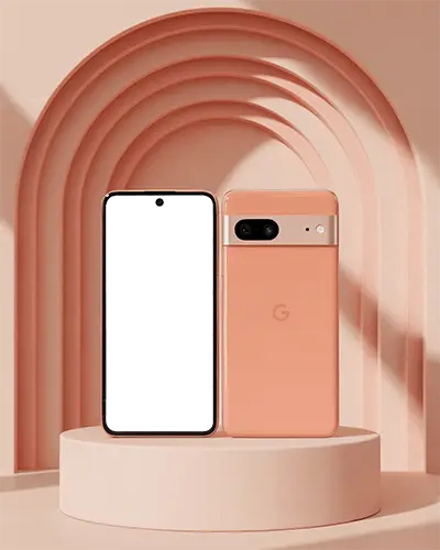 google-pixel-mobile-phone-mockup-front-and-back-views-on-geometric-arch-background